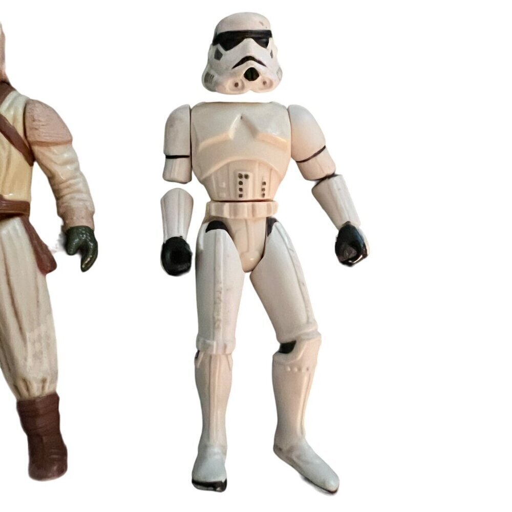 Vintage 1983+ Kenner Star Wars Action Figure Lot LFL Biker Scout Stormtrooper Kl - Picture 3 of 16